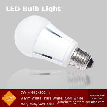 LED Bulb 3w/6w/7w 440-500lm, CE, RoHS, FCC E27 Hight power LED